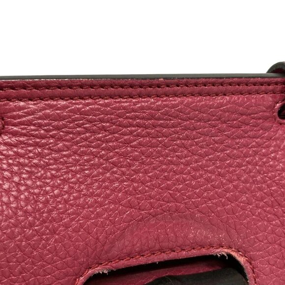 Auth GUCCI Bamboo Daily 370831 Pink Leather Handbag - Picture 5 of 16